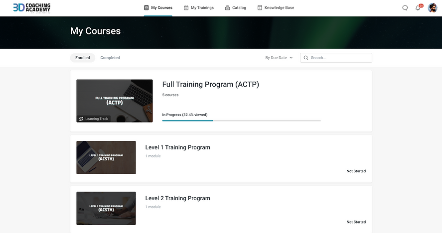 System course page image