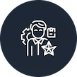 Profissional coaching training icon